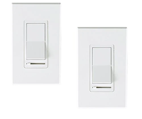 In Wall Dimmer Switch for LED Light/CFL/Incandescent, 3-Way Single Pole Dimmable Slide, 600W max Incandescent, 150W max... — Smart Switch, CLOUDY BAY