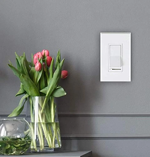 In Wall Dimmer Switch for LED Light/CFL/Incandescent, 3-Way Single Pole Dimmable Slide, 600W max Incandescent, 150W max... — Smart Switch, CLOUDY BAY