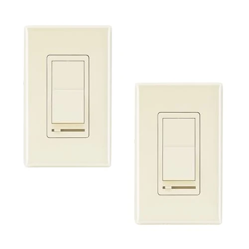 In Wall Dimmer Switch for LED Light/CFL/Incandescent, 3-Way Single Pole Dimmable Slide, 600W max Incandescent, 150W max... — Smart Switch, CLOUDY BAY