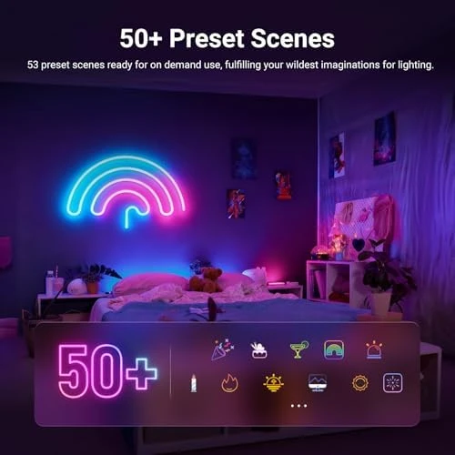 LED Strip Lights, Smart AI RGB Flexible Cuttable Neon Rope Light — LED Strip Lights, NEEWER