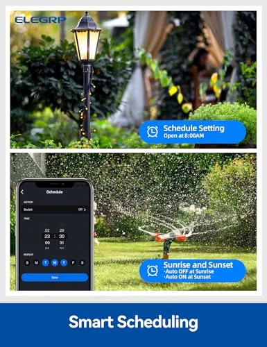 Outdoor Smart Dimmer Plug with 2 Individually Sockets — Smart Plug, ELEGRP