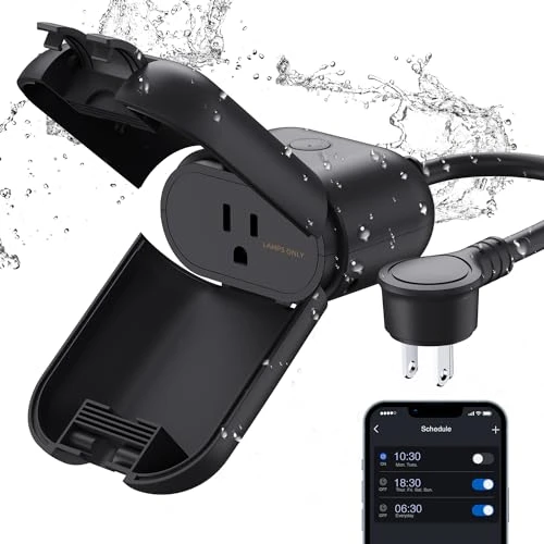 Outdoor Smart Dimmer Plug with 2 Individually Sockets — Smart Plug, ELEGRP