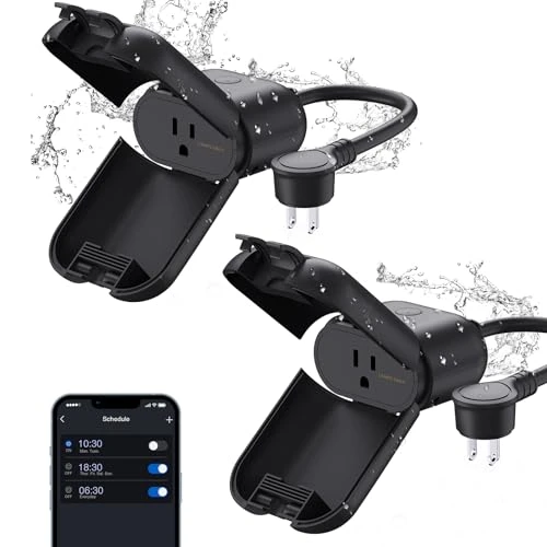 Outdoor Smart Dimmer Plug with 2 Individually Sockets — Smart Plug, ELEGRP
