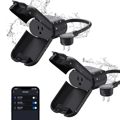 Outdoor Smart Dimmer Plug with 2 Individually Sockets — Smart Plug, ELEGRP