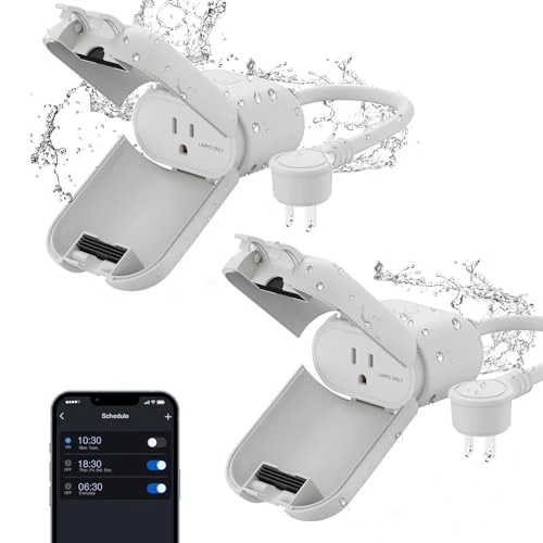 Outdoor Smart Dimmer Plug with 2 Individually Sockets — Smart Plug, ELEGRP