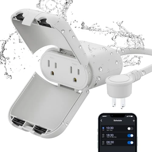 Outdoor Smart Dimmer Plug with 2 Individually Sockets — Smart Plug, ELEGRP