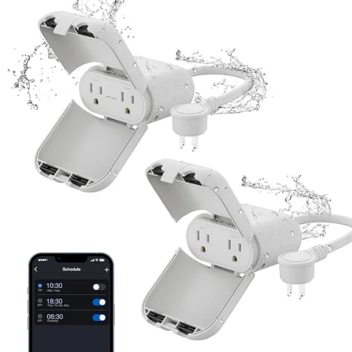 Outdoor Smart Dimmer Plug with 2 Individually Sockets — Smart Plug, ELEGRP
