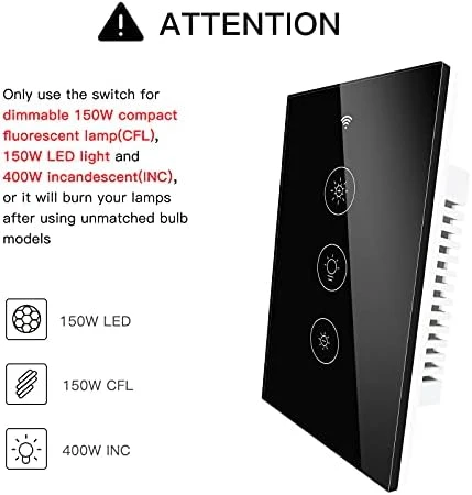 Smart Light Dimmer Switch — Smart Switch, MOES