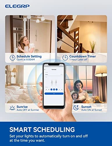 Smart Light Switch, 2.4GHz Wi-Fi, White — Smart Switch, ELEGRP