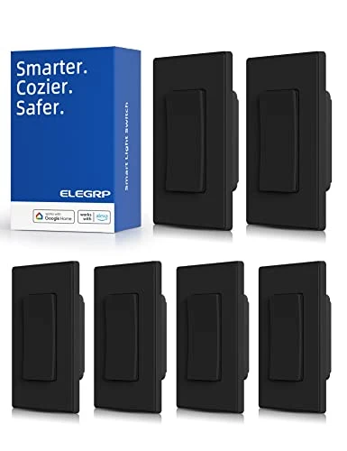 Smart Light Switch, 2.4GHz Wi-Fi, White — Smart Switch, ELEGRP