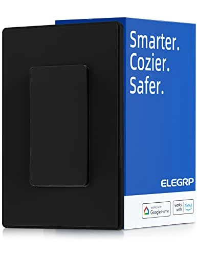 Smart Light Switch, 2.4GHz Wi-Fi, White — Smart Switch, ELEGRP