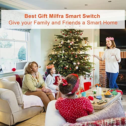 Smart Light Switch 2 Gang WiFi — Smart Switch, Milfra