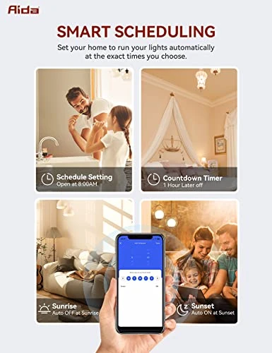 Smart Light Switch, 3 Way WiFi Smart Switch — Smart Switch, AIDA