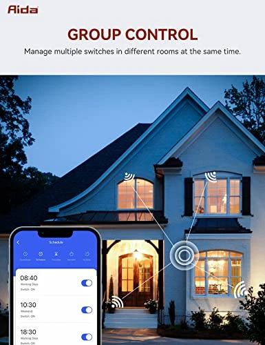 Smart Light Switch, 3 Way WiFi Smart Switch — Smart Switch, AIDA