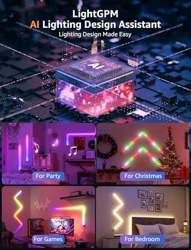 Smart RGB Wall Lights for Christmas Decorations — LED Strip Lights, Lepro