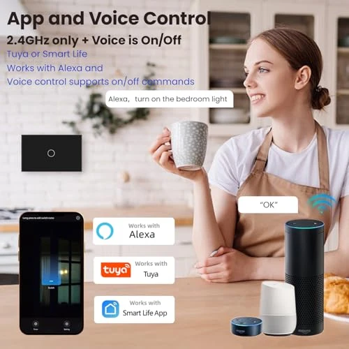 Smart Wi-Fi Light Switch — Smart Switch, LOUYSGEN