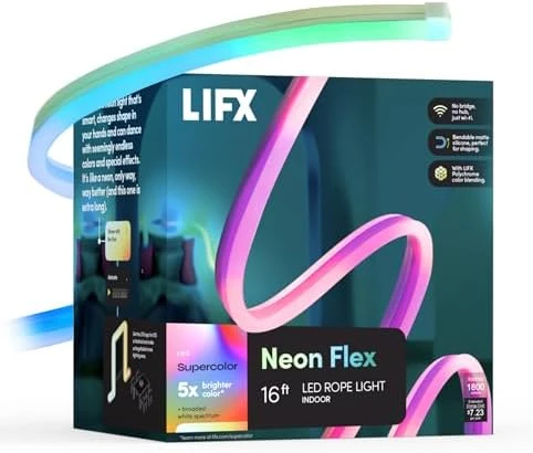 Supercolor Neon Flex Light Strip, 16ft — LED Strip Lights, LIFX