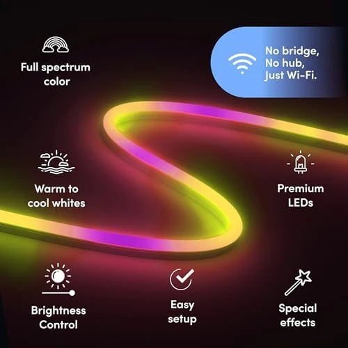 Supercolor Neon Flex Light Strip, 16ft — LED Strip Lights, LIFX