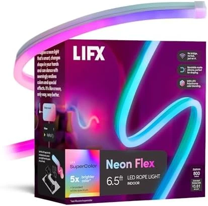 Supercolor Neon Flex Light Strip, 16ft — LED Strip Lights, LIFX