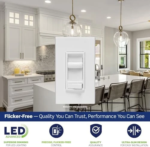 SureSlide LED Advanced Dimmer Switch — Smart Switch, Leviton