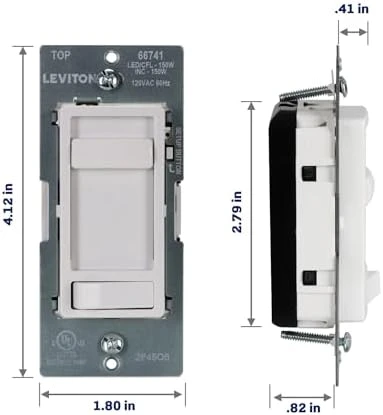 SureSlide LED Advanced Dimmer Switch — Smart Switch, Leviton
