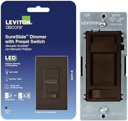 SureSlide LED Advanced Dimmer Switch — Smart Switch, Leviton