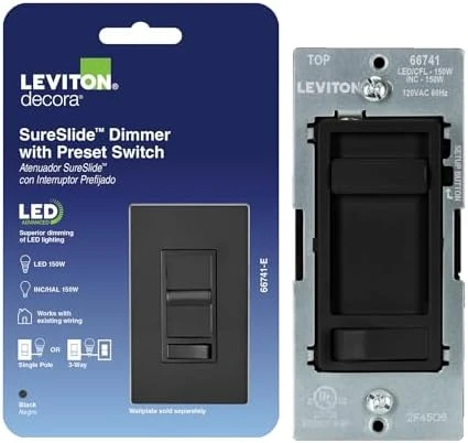 SureSlide LED Advanced Dimmer Switch — Smart Switch, Leviton
