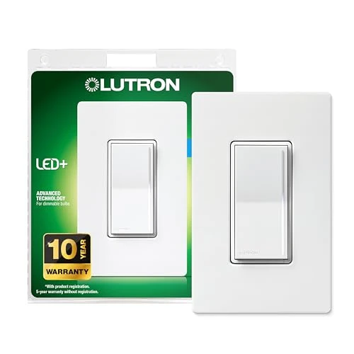 Touch Dimmer Light Switch with Wallplate — Smart Switch, Lutron