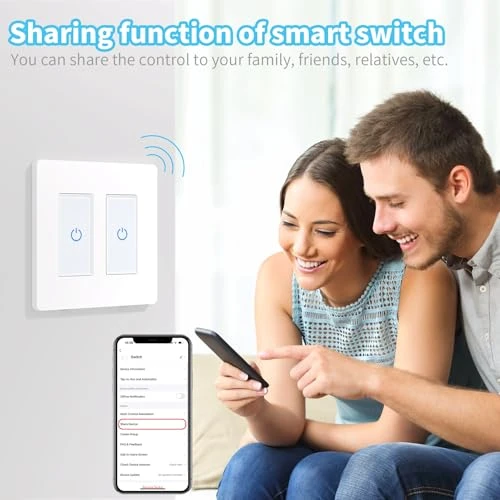 Touch Smart Switch 2 Gang — Smart Switch, Milfra