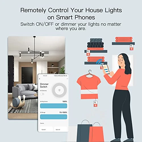 Triple Dimmer Switch for LED Lights — Smart Switch, MOES