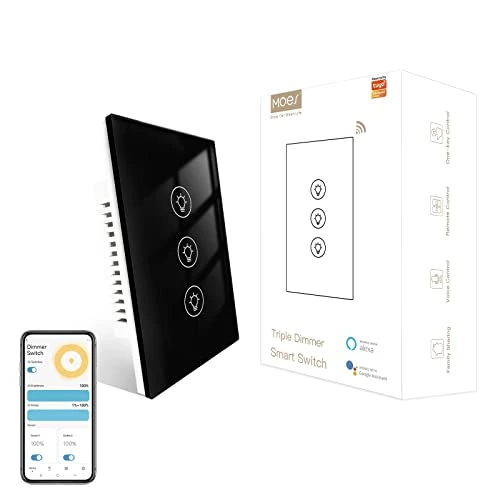Triple Dimmer Switch for LED Lights — Smart Switch, MOES