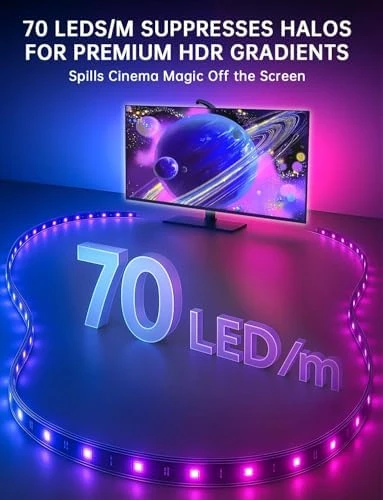TV Backlight with Sensor Sync LED Light Strip — LED Strip Lights, QTU