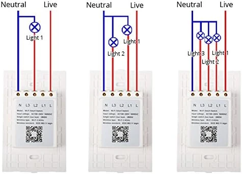 WiFi Smart Wall Touch Light Switch Glass Panel — Smart Switch, MOES