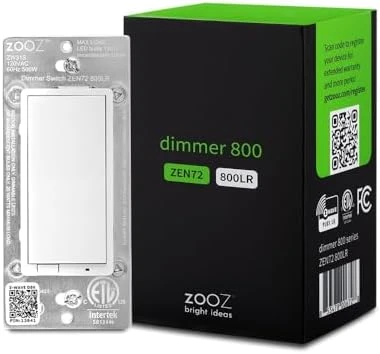 Z-Wave Long Range S2 Dimmer Switch — Smart Switch, ZOOZ