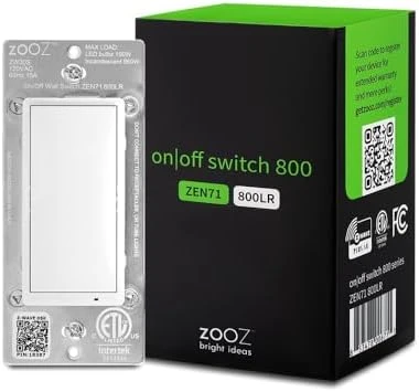 Z-Wave Long Range S2 Dimmer Switch — Smart Switch, ZOOZ