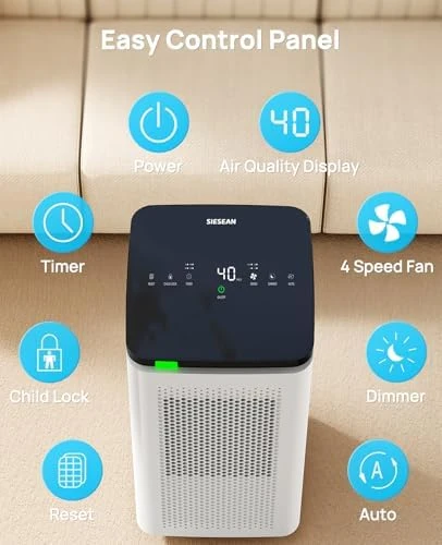 Air Purifier for Home Large Rooms up to 3500 sq ft — Air Purifier, SIESEAN