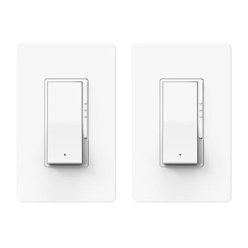 Digital Dimmer Light Switch, Single Pole/3-Way LED Slide Dimmer — Smart Switch, ThunderWay