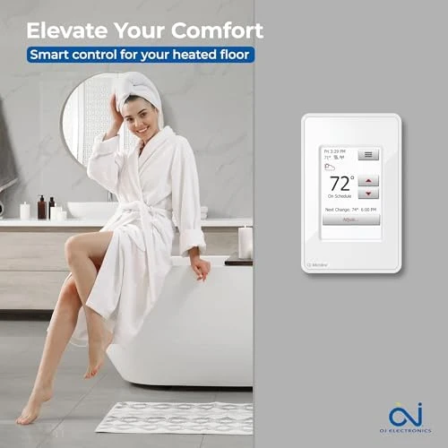 Electric Radiant Floor Heating Thermostat — Smart Thermostat, OJ Microline