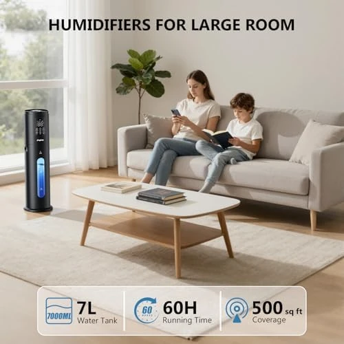 Humidifier with Large Tank and Smart Control — Humidifier, Jingkey