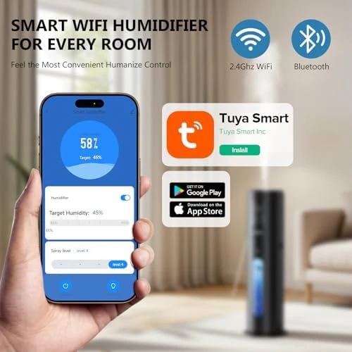 Humidifier with Large Tank and Smart Control — Humidifier, Jingkey