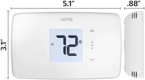 Sensi Lite Smart Thermostat, Programmable, WiFi, Easy DIY, Works With Alexa, ENERGY STAR Certified, ST25W, Most Systems... — Smart Thermostat, Sensi