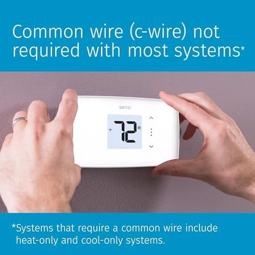 Sensi Lite Smart Thermostat, Programmable, WiFi, Easy DIY, Works With Alexa, ENERGY STAR Certified, ST25W, Most Systems... — Smart Thermostat, Sensi