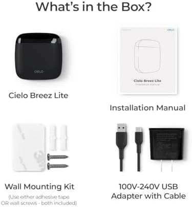 Smart AC Controller for Mini-Split, Window & Portable Air Conditioners & Heat Pumps — Smart Thermostat, Cielo Breez