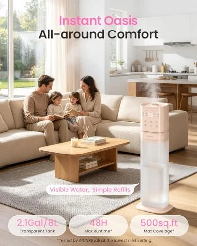 Smart Cool Mist Humidifier with Extension Tube — Humidifier, AILINKE