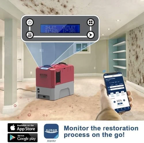 Smart WiFi LGR Commercial Dehumidifier up to 180 PPD with Pump — Dehumidifier, AlorAir