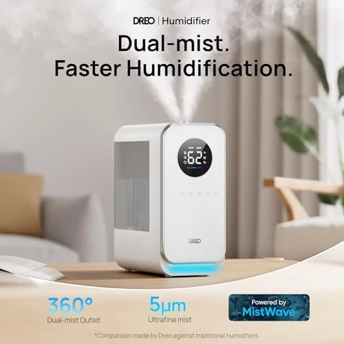 Top-filled Smart Quiet Cool Mist Humidifier — Humidifier, Dreo