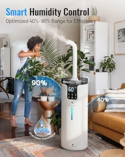 Whole House Humidifier with Extension Tube & Aroma Box & Night Light — Humidifier, Lacidoll