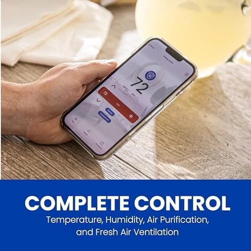 Wi-Fi Programmable Color Touchscreen Thermostat with IAQ Control — Smart Thermostat, AprilAire