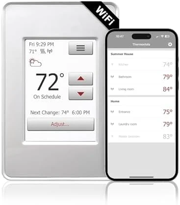 WiFi Touchscreen Programmable Radiant Floor Heating Smart Thermostat — Smart Thermostat, ARDEX