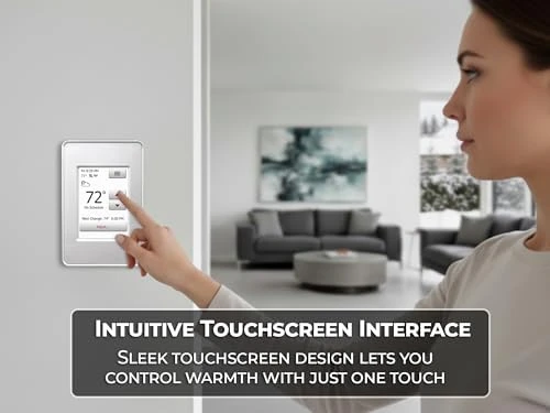 WiFi Touchscreen Programmable Radiant Floor Heating Smart Thermostat — Smart Thermostat, ARDEX